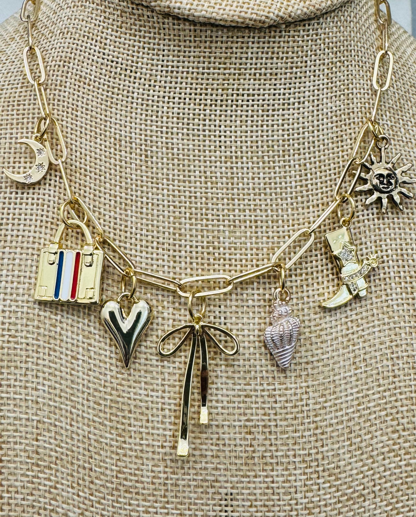 Charm Necklace Girly Pop