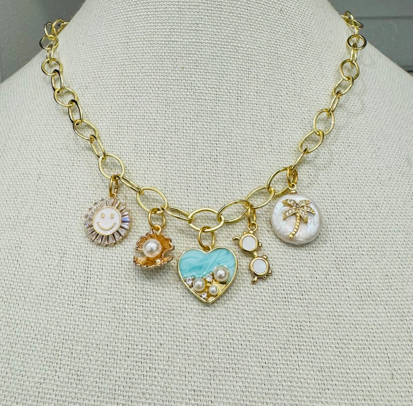 Charm Necklace Beach Vibes