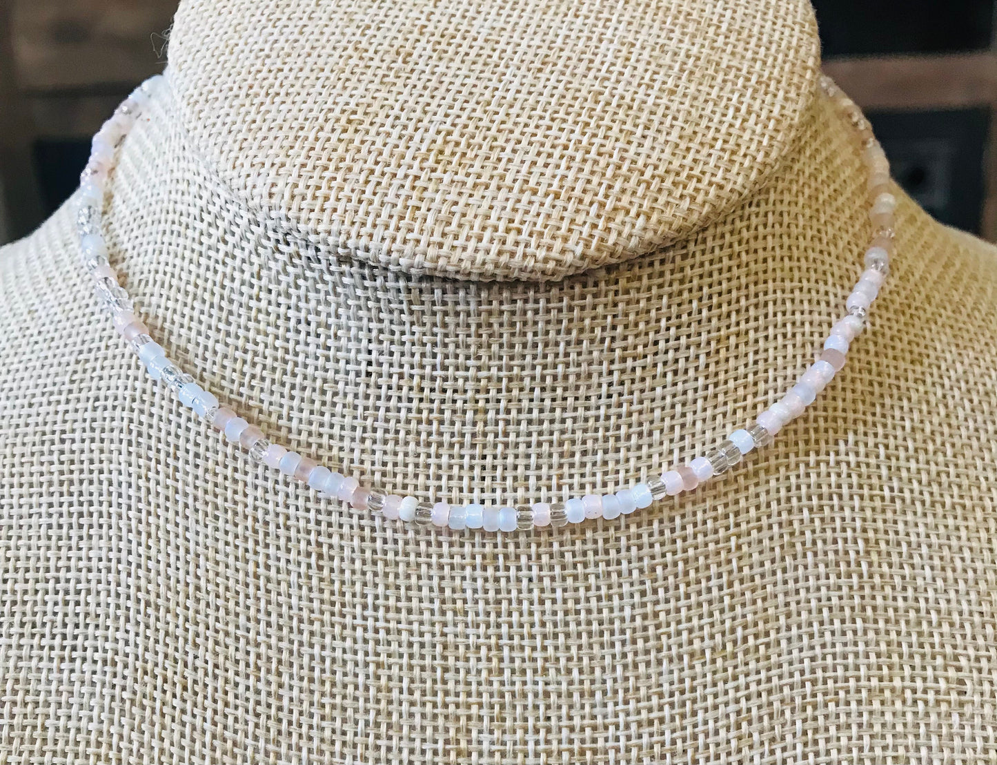Beaded Choker Necklace Seaside Beach
